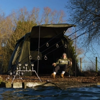 Solar Tackle Quick Up Social Twin Shelter